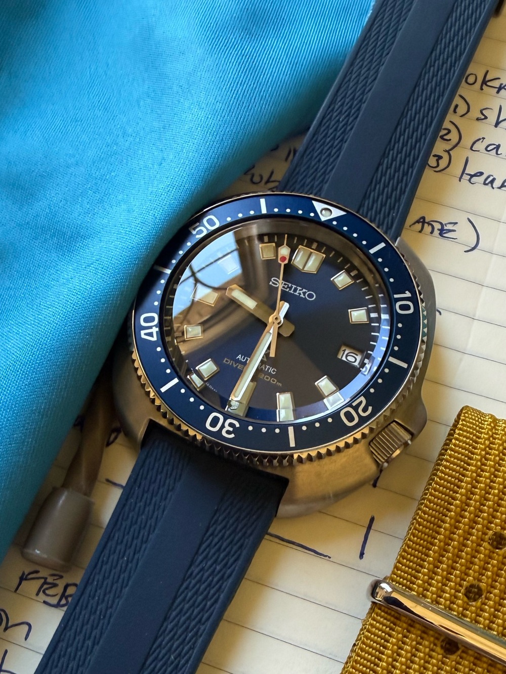 Seiko SBB183 55th anniversary- never worn on bracelet- rubber strap only! - Picture 2 of 11